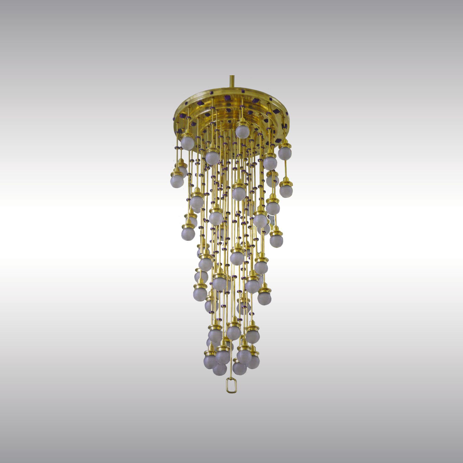 WOKA LAMPS VIENNA - OrderNr.: 20905|Steinhof Church Otto Wagner Chandelier 48 flames - Design: Otto Wagner