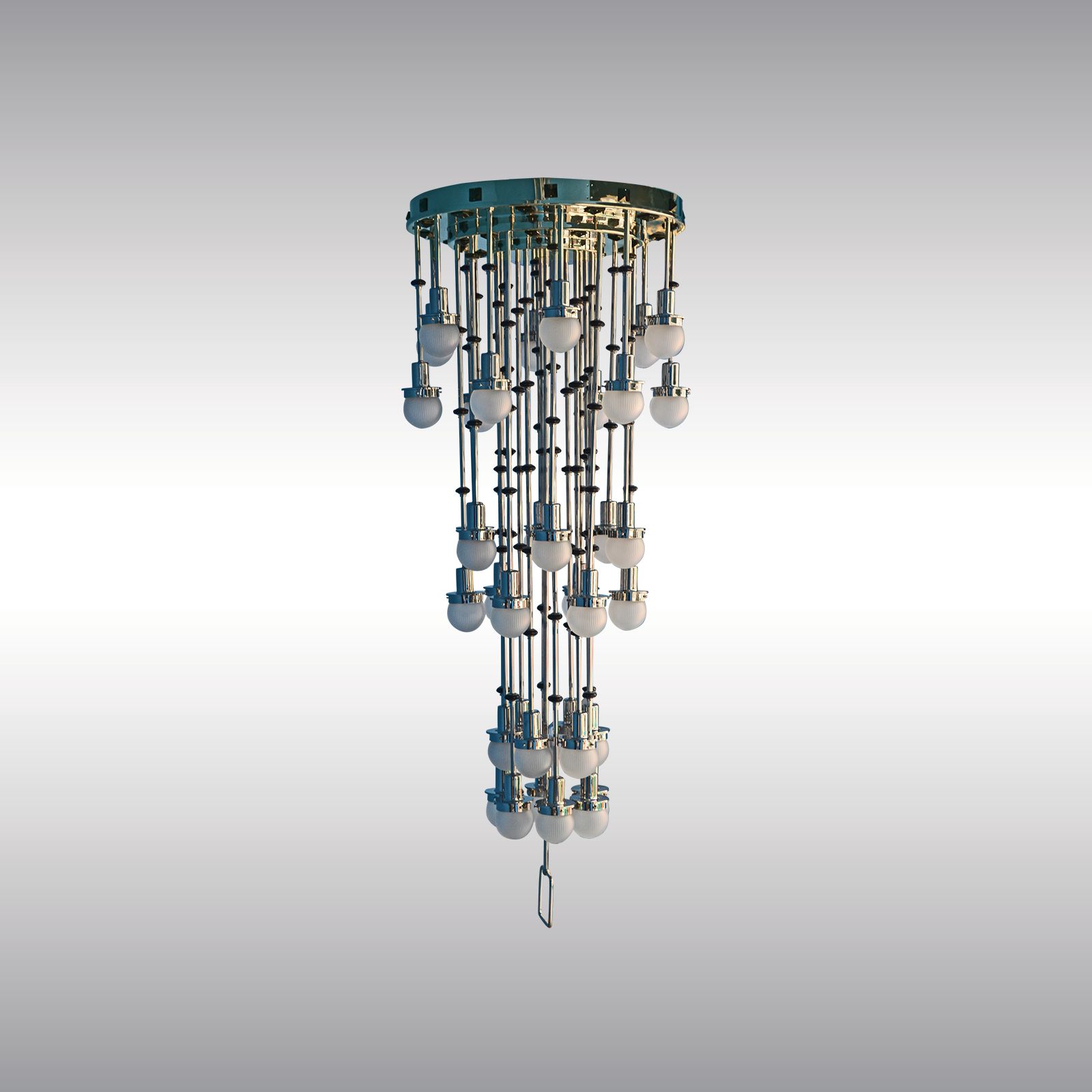 WOKA LAMPS VIENNA - OrderNr.:  21102|Steinhof Church Chandelier 36fl Otto Wagner