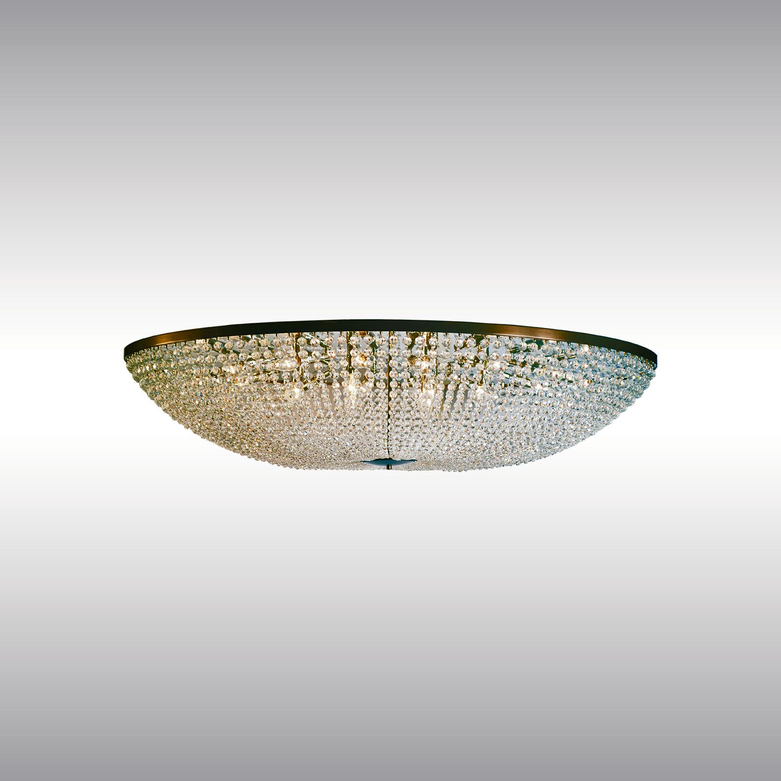 WOKA LAMPS VIENNA - OrderNr.: 21324|Magnificent oval beaded Chandelier for Harry Winston - Design: WOKA
