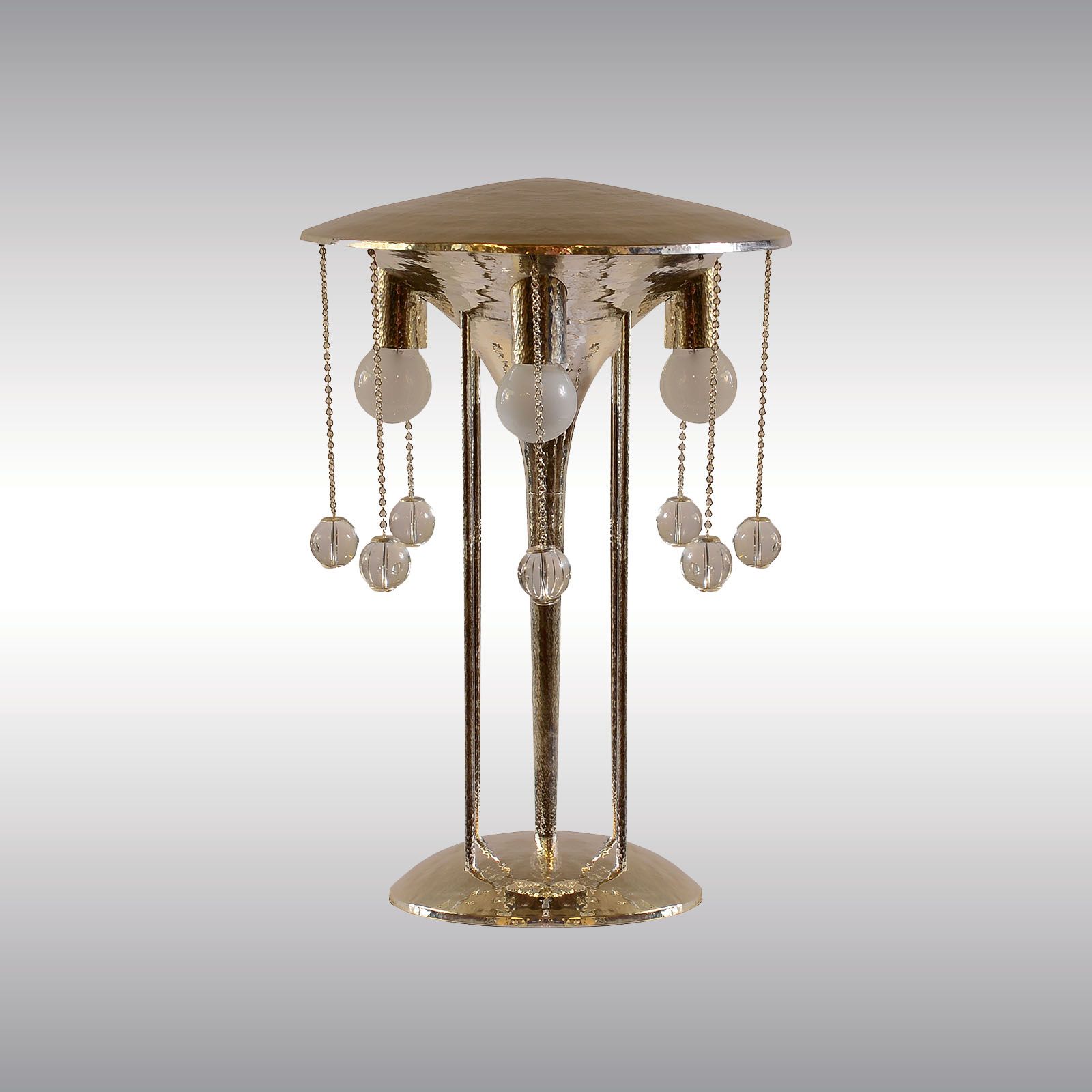 WOKA LAMPS VIENNA - OrderNr.: 21515|Hoffmann hammered Table Lamp - Design: Josef Hoffmann