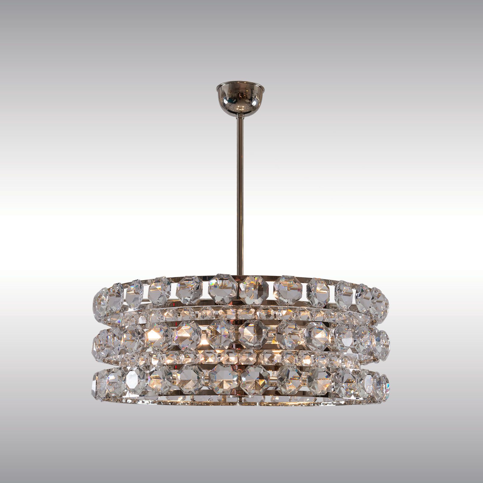WOKA LAMPS VIENNA - OrderNr.: 21727|Mid Century Modern Crystal Chandelier