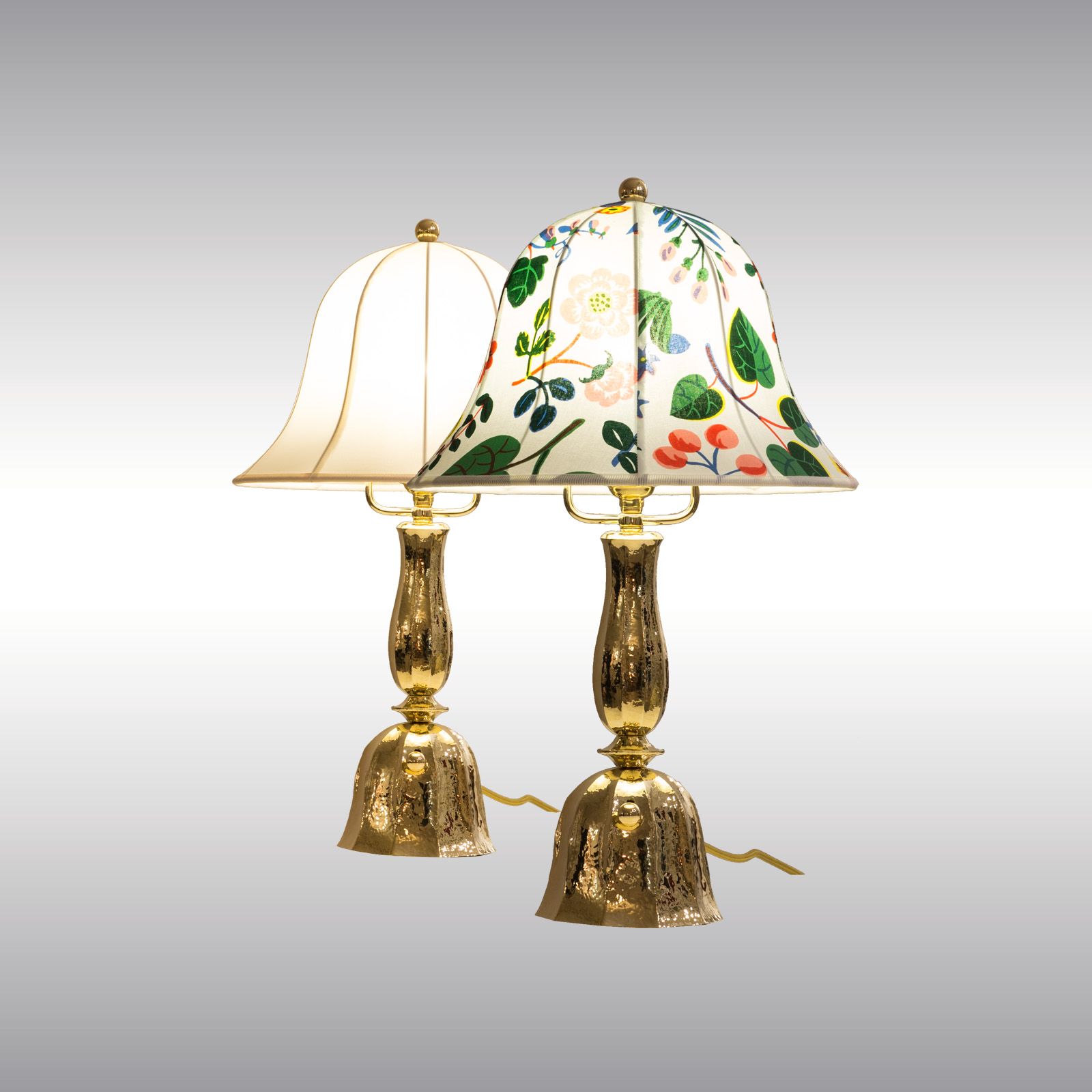 WOKA LAMPS VIENNA - OrderNr.:  21812|Hammered Josef Hoffmann Wiener Werkstaette Table Lamp