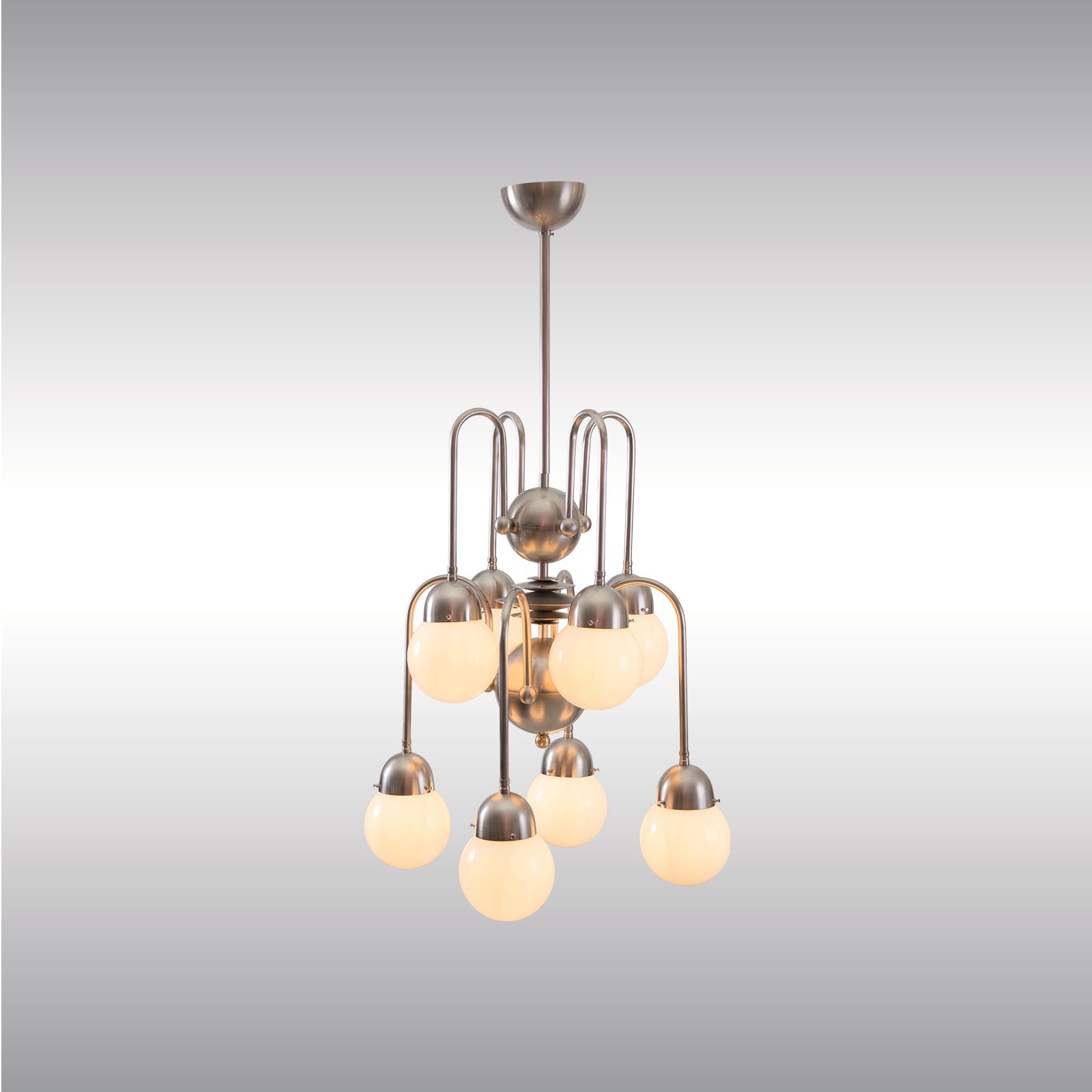 WOKA LAMPS VIENNA - OrderNr.: 21919|Art Deco Machine Age Chandelier - Design: Austrian Mastercraft