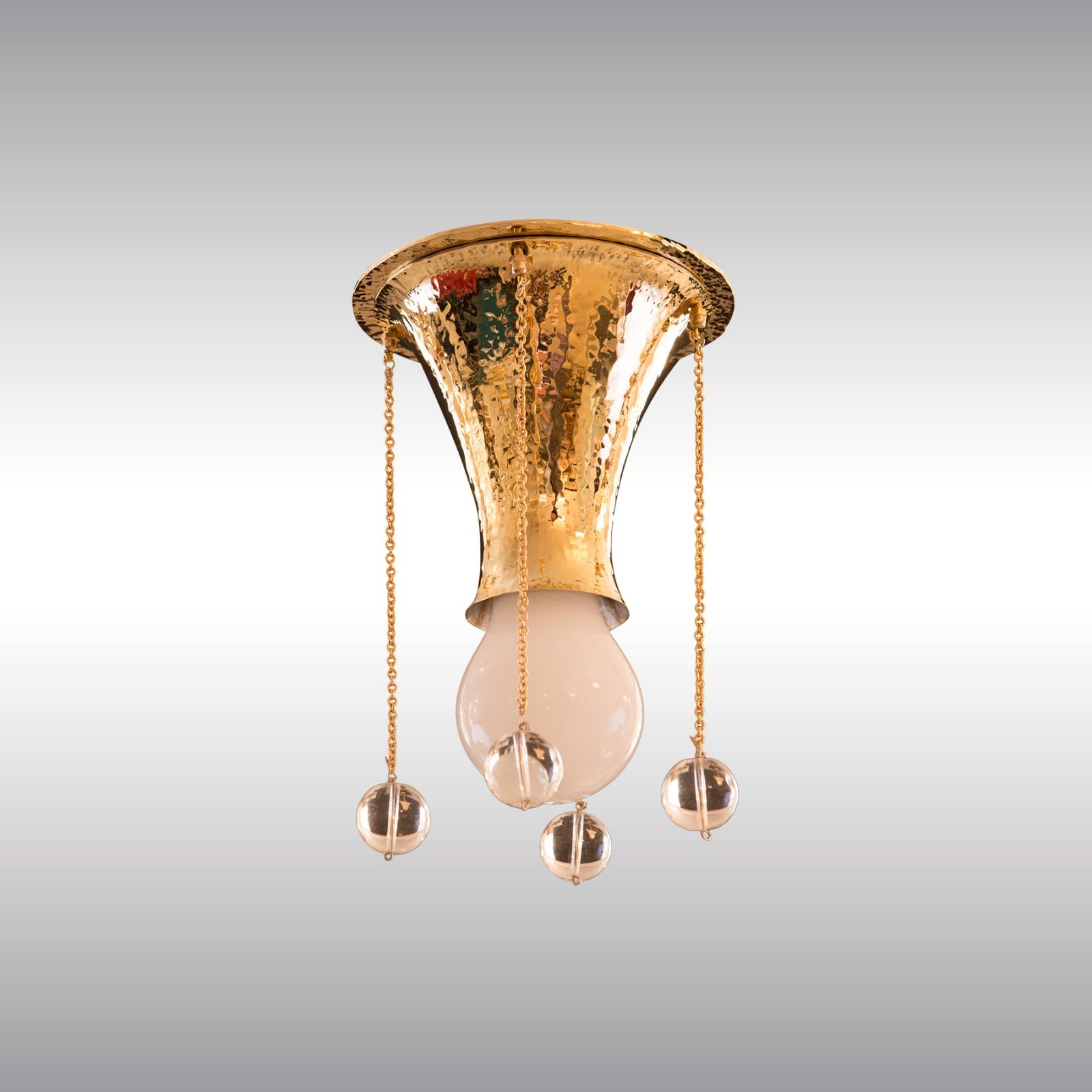 WOKA LAMPS VIENNA - OrderNr.: 22103|WW-Pende Flush gehämmert - Design: Josef Hoffmann