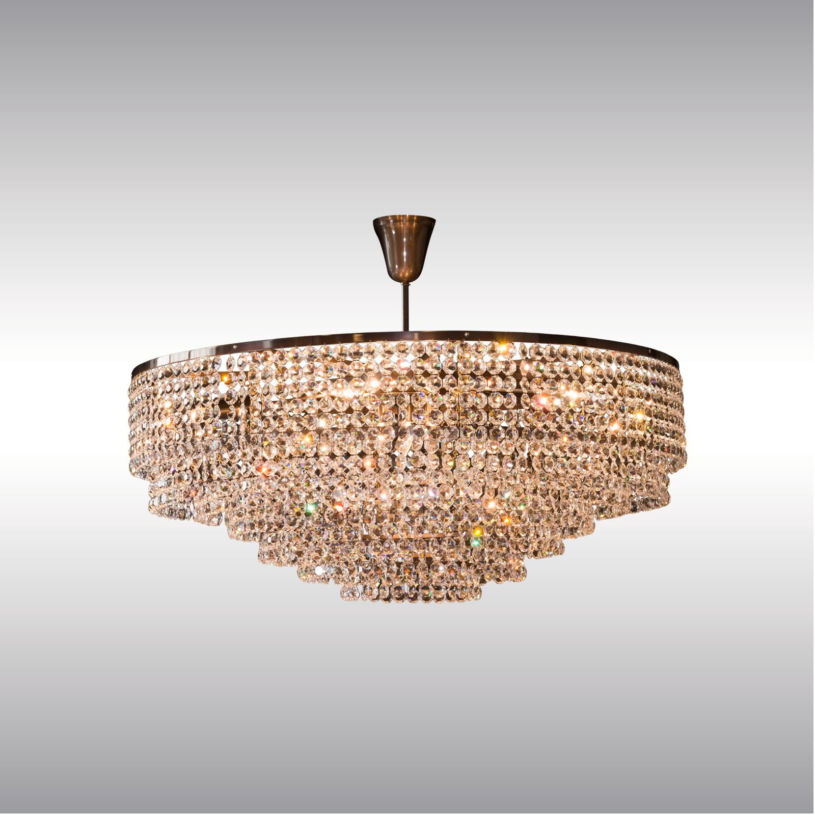 WOKA LAMPS VIENNA - OrderNr.: 22119|Big Crystal Chandelier 48 inch - Design: WOKA