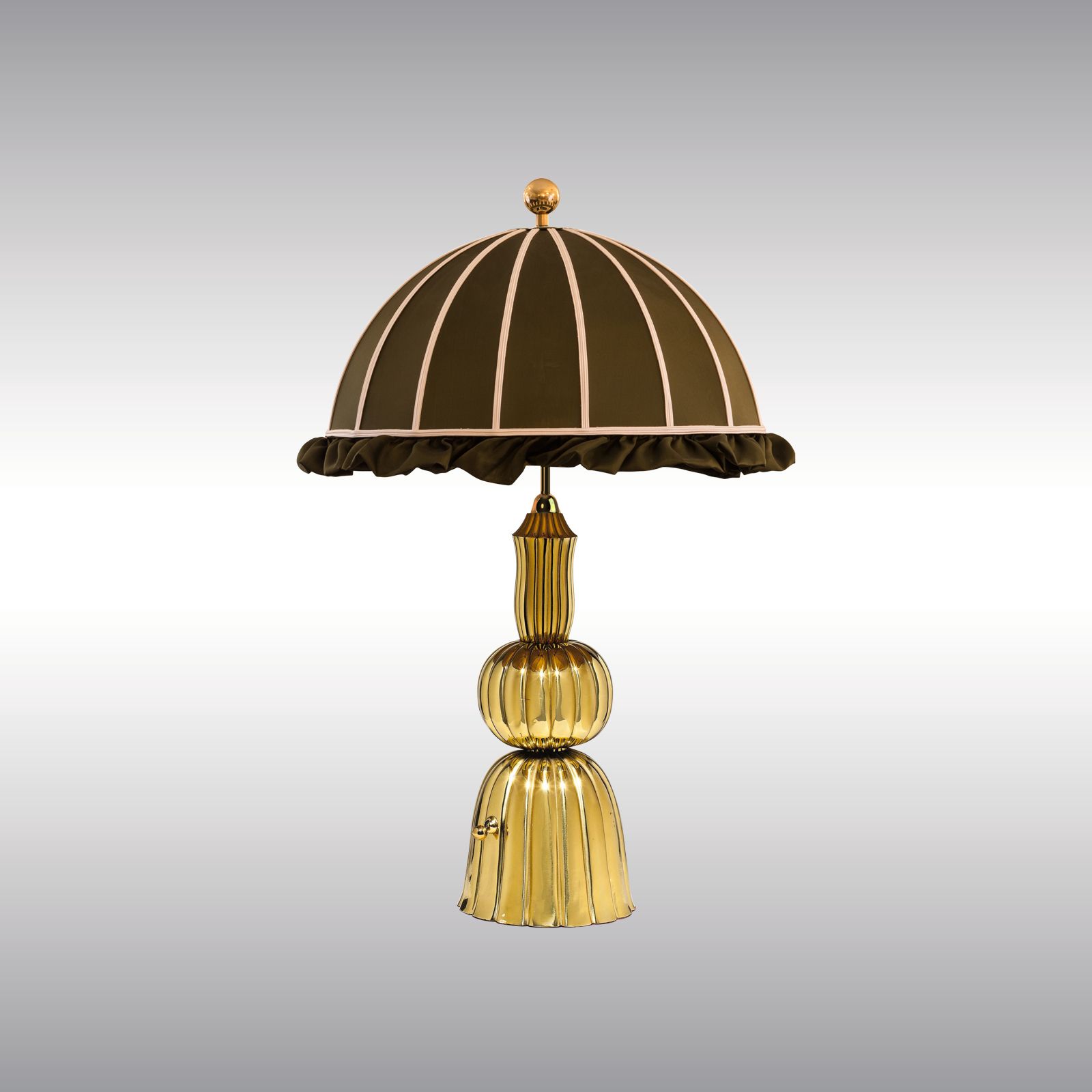 WOKA LAMPS VIENNA - OrderNr.: 22403|Große Tischlampe gehämmert, ziseliert M3043 - Design: Josef Hoffmann