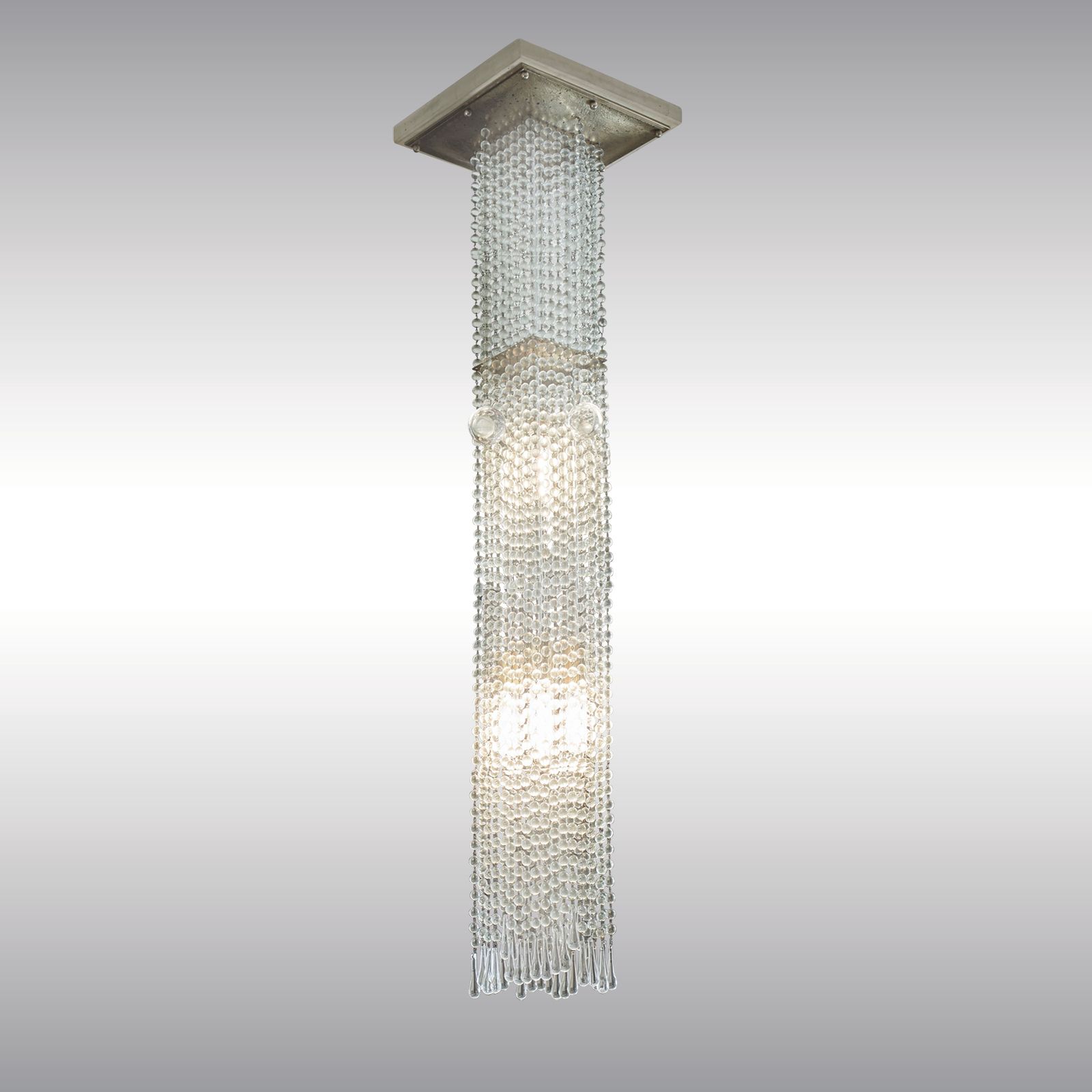 WOKA LAMPS VIENNA - OrderNr.: 22407|Josef Hoffmann Chandelier, Model No. M0409, for Dr. Hermann Wittgenstein - Design: Josef Hoffmann