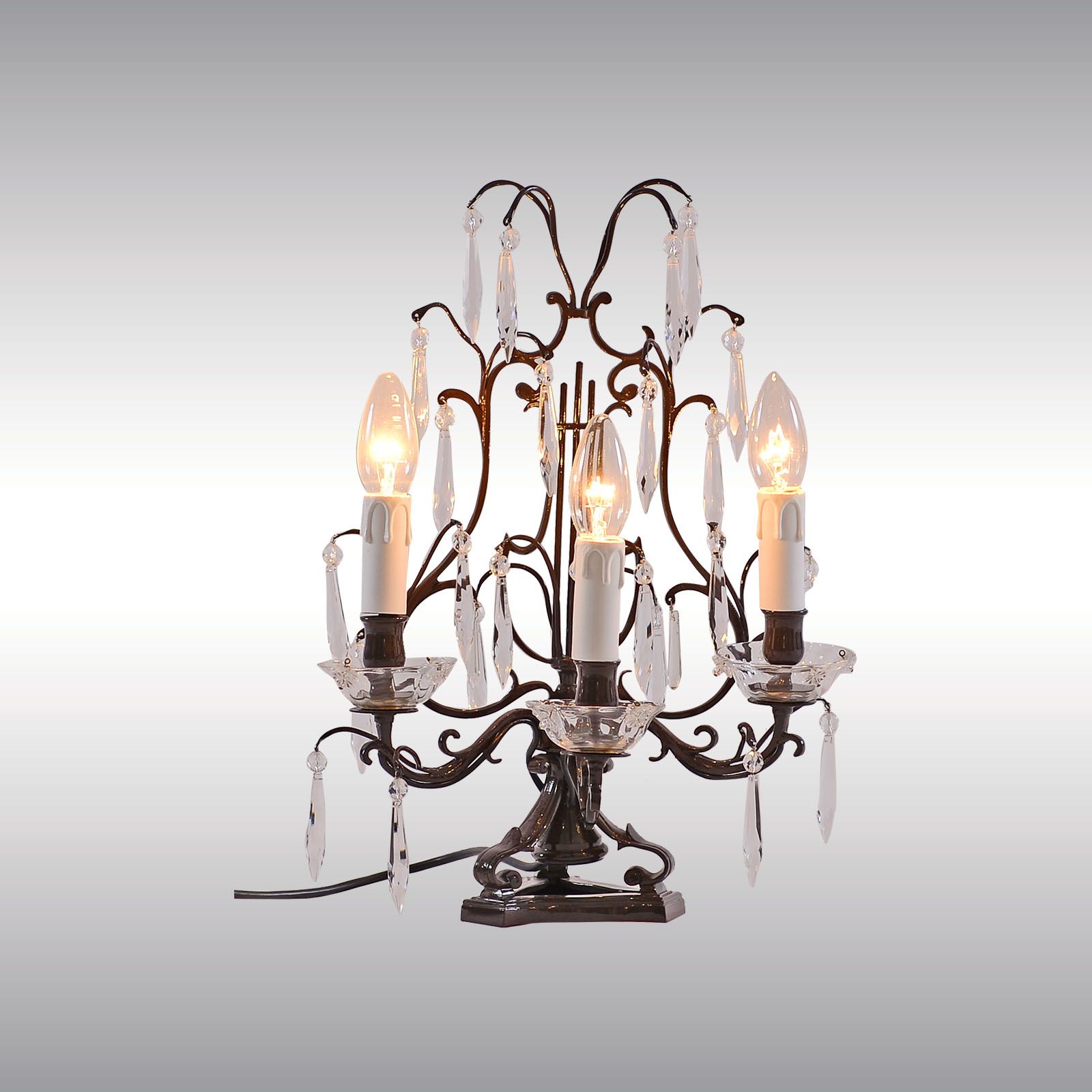 WOKA LAMPS VIENNA - OrderNr.: 80037|Tischlampen Paar in Lyraform - Design: WOKA