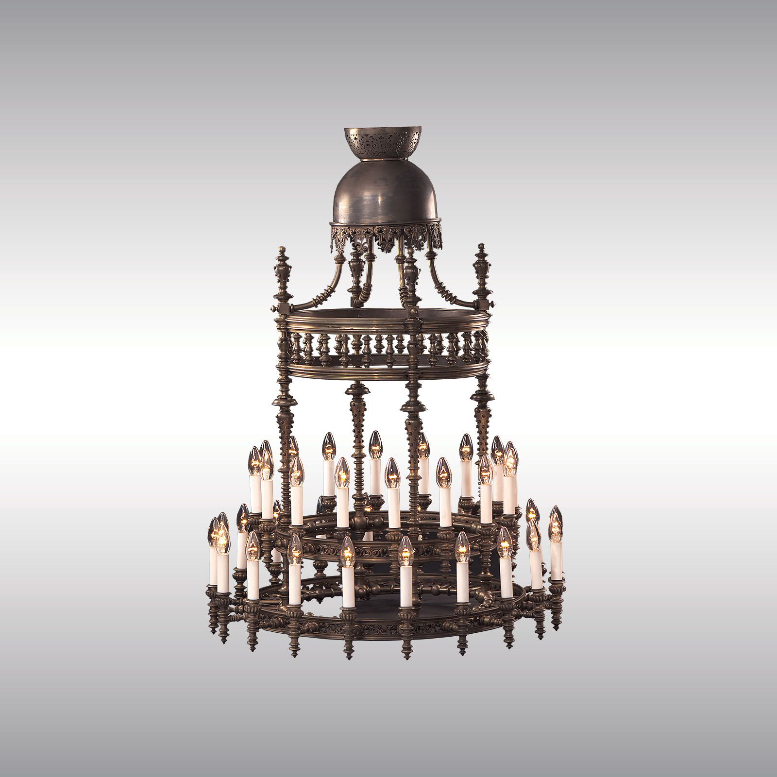 WOKA LAMPS VIENNA - OrderNr.:  70003|Otto Wagner privat Dining Chandelier