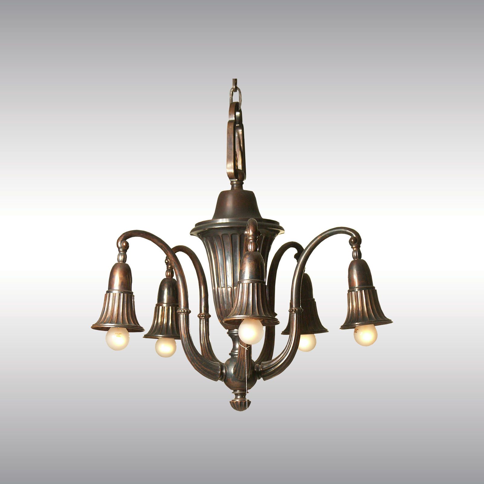 80055 - Glockenblume Kupfer WOKA LAMPS VIENNA - OrderNr.: 80055|Glockenblume Kupfer - Design: Austrian Mastercraft