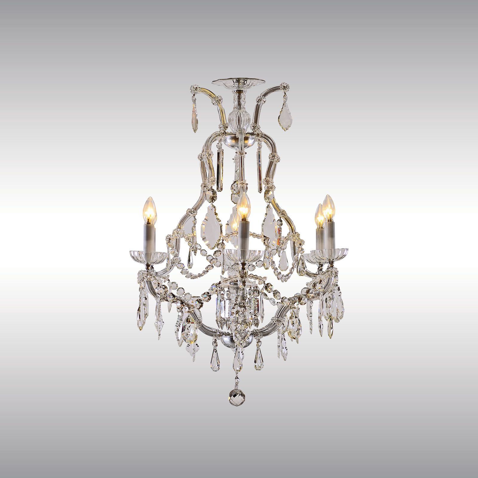 WOKA LAMPS VIENNA - OrderNr.: 44022|kleiner Salonluster - Design: Maria Theresien Stil