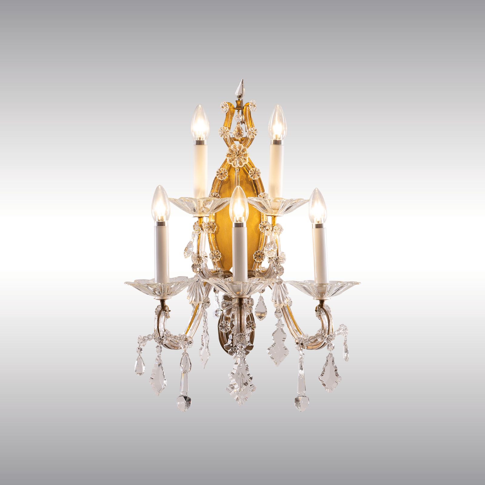 de sneeuw willekeurig accent 44027-Baroque Style 1880 Maria Theresia Sconces, pair of - WOKA LAMPS VIENNA