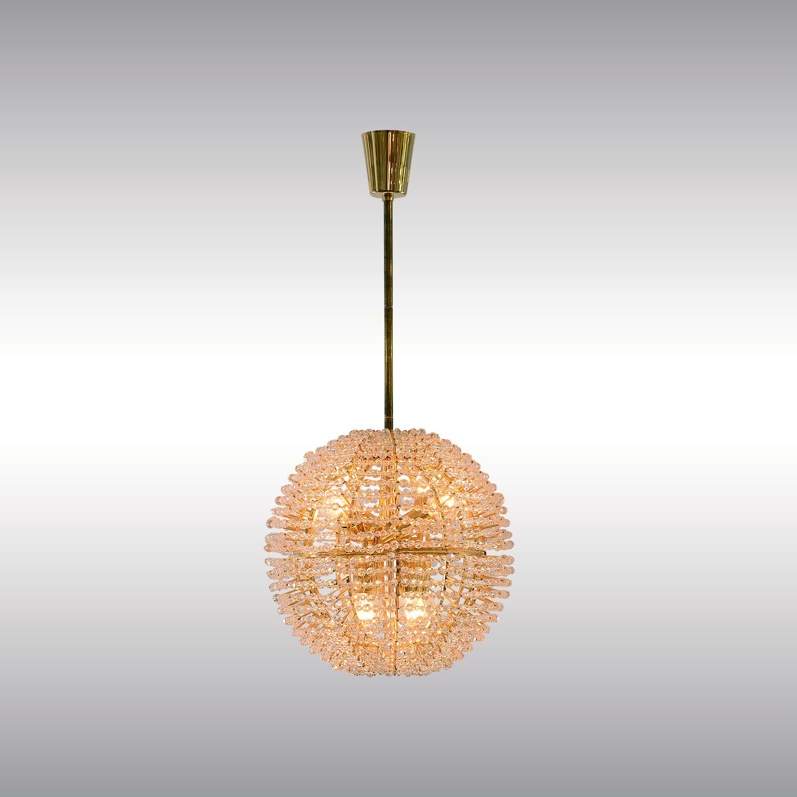 WOKA LAMPS VIENNA - OrderNr.:  60027|Bakalowits Supernova 1960 Crystal-ball