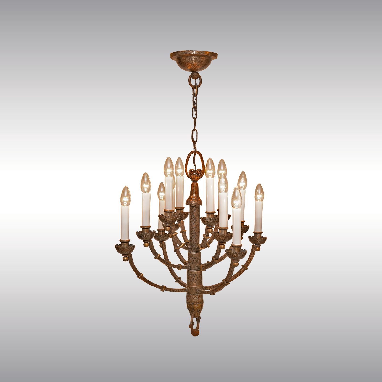 WOKA LAMPS VIENNA - OrderNr.: 50504|Art Deco Gothic Chandelier - Design: Austrian Mastercraft