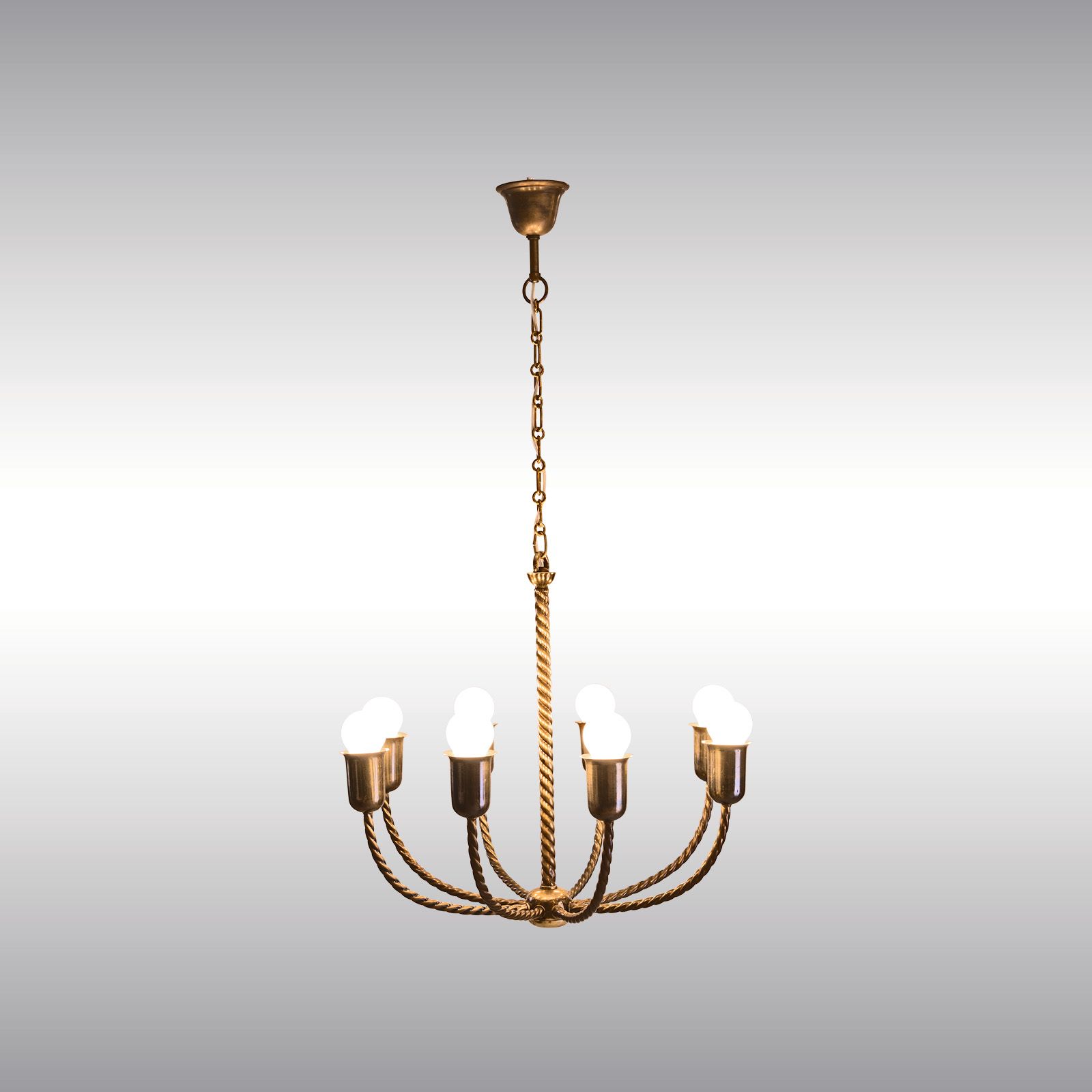 WOKA LAMPS VIENNA - OrderNr.: 60049|Josef Hoffmann and Wiener Werkstaeatte House Berl Freudenthal Chandelier Unique - Design: Josef Hoffmann