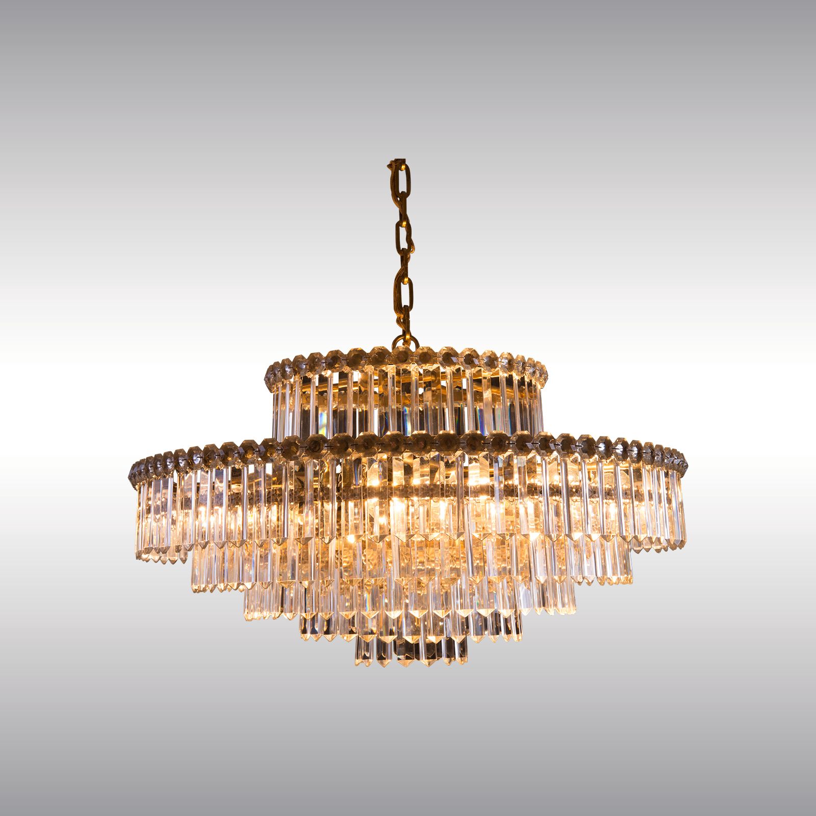 WOKA LAMPS VIENNA - OrderNr.: 80100|Stunning Crystal-Chandelier Bakalowits 1960