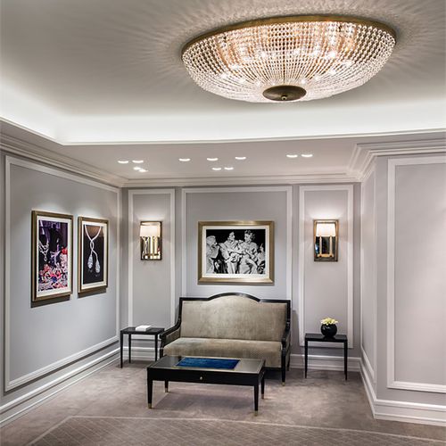 WOKA LAMPS VIENNA - OrderNr.: 21324|Magnificent oval beaded Chandelier for Harry Winston - Ambience-Image-4