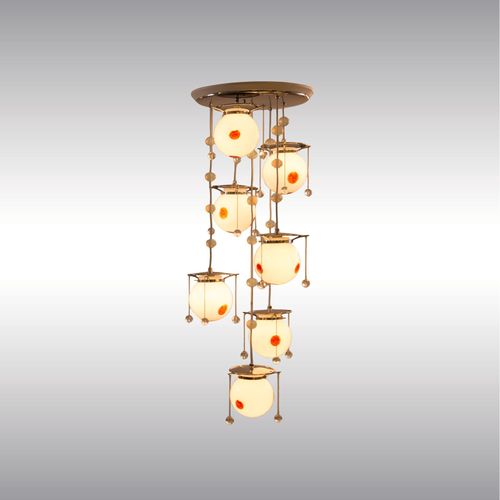 WOKA LAMPS VIENNA - OrderNr.: 21409|Koloman Moser Chandelier - Design: Koloman (Kolo) Moser - Foto 0