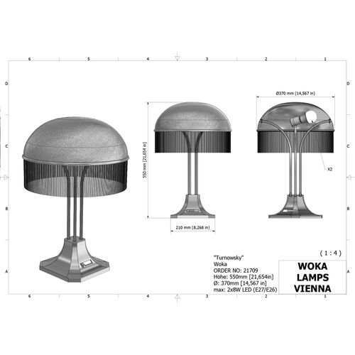 WOKA LAMPS VIENNA - OrderNr.: 21709|Turnowsky - Design: Adolf Loos - Foto 3