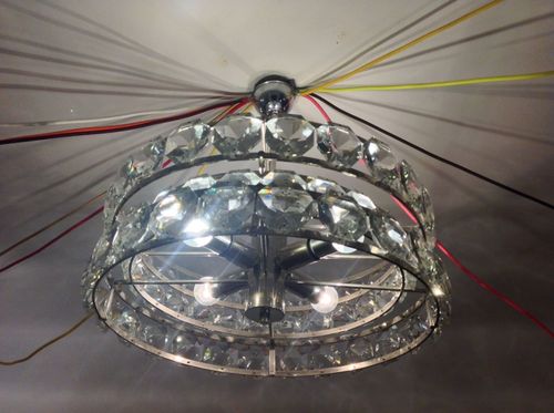 WOKA LAMPS VIENNA - OrderNr.: 21727|Mid Century Modern Crystal Chandelier - Ambience-Image-0