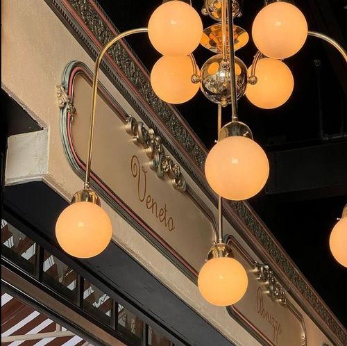 WOKA LAMPS VIENNA - OrderNr.: 21919|Art Deco Machine Age Chandelier - Ambiente-Foto 3
