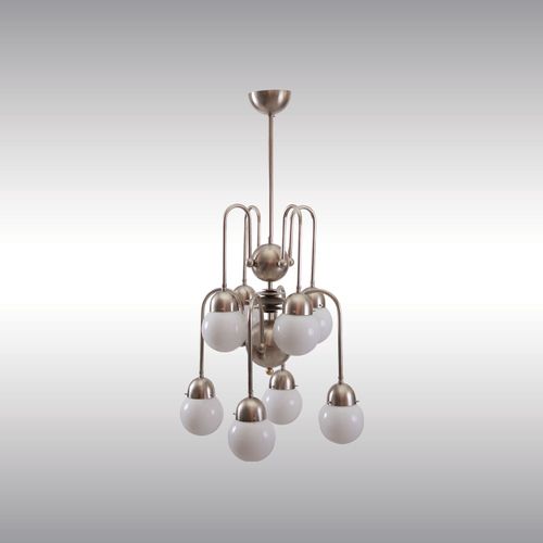 WOKA LAMPS VIENNA - OrderNr.: 21919|Art Deco Machine Age Chandelier - Design: Austrian Mastercraft - Foto 2