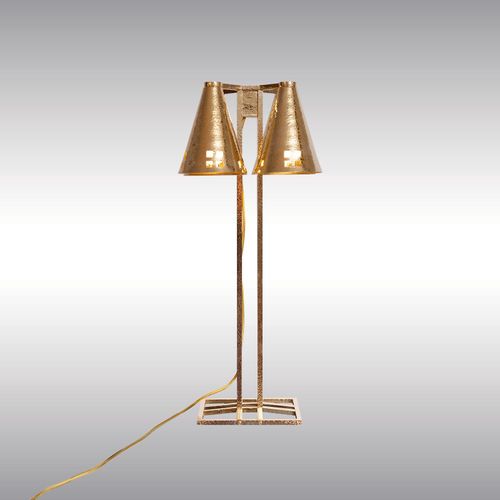 WOKA LAMPS VIENNA - OrderNr.: 22002|Kubistische Josef Hoffmann Tischlampe Entwurf 1903 - Design: Josef Hoffmann - Foto 0