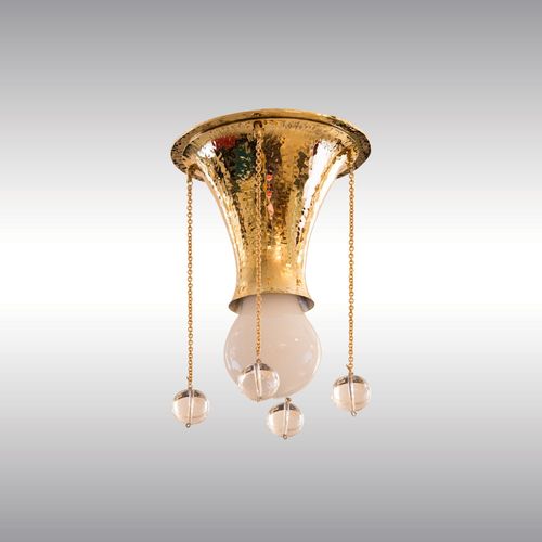 WOKA LAMPS VIENNA - OrderNr.: 22103|WW-Pende Flush gehämmert - Design: Josef Hoffmann - Foto 1