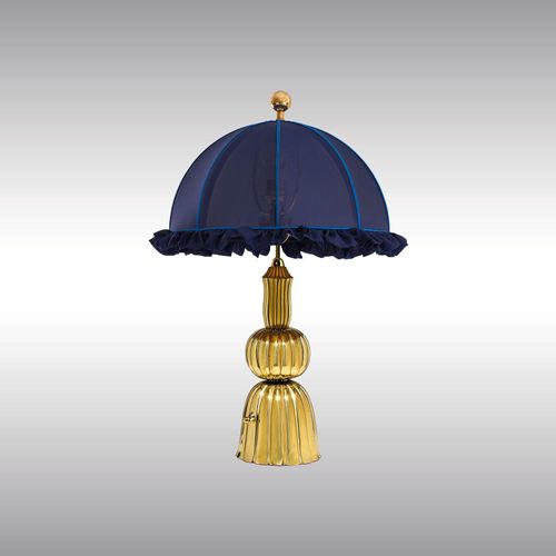 WOKA LAMPS VIENNA - OrderNr.: 22403|Große Tischlampe gehämmert, ziseliert M3043 - Design: Josef Hoffmann - Foto 0