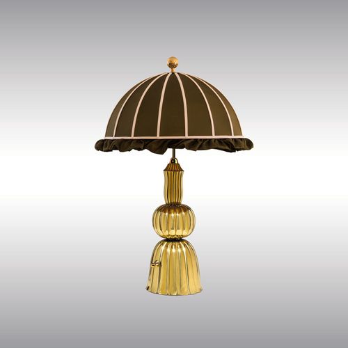 WOKA LAMPS VIENNA - OrderNr.:  22403|Big Table Lamp, chased and hammered M3043