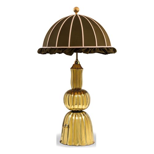 WOKA LAMPS VIENNA - OrderNr.: 22403|Große Tischlampe gehämmert, ziseliert M3043 - Design: Josef Hoffmann - Foto 1