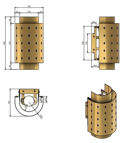 WOKA LAMPS VIENNA - OrderNr.: 22505|Decorative Wall-Lamp - Design: WOKA - Foto 1