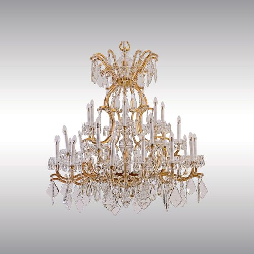 WOKA LAMPS VIENNA - OrderNr.: 44036|Very big magnificent Lobmeyr Maria Theresien Chandelier, 1910 - Design: Maria Theresien Stil - Foto 2