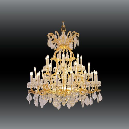 WOKA LAMPS VIENNA - OrderNr.: 44036|Very big magnificent Lobmeyr Maria Theresien Chandelier, 1910 - Design: Maria Theresien Stil - Foto 0