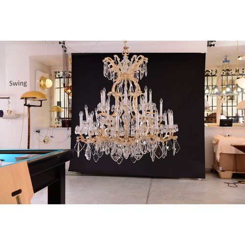 WOKA LAMPS VIENNA - OrderNr.: 44036|Very big magnificent Lobmeyr Maria Theresien Chandelier, 1910 - Ambience-Image-0