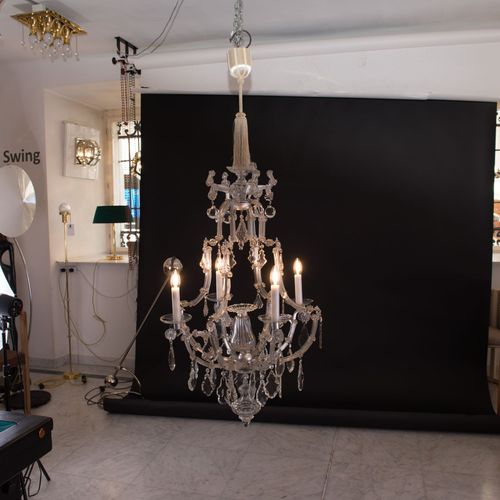 WOKA LAMPS VIENNA - OrderNr.: 44057|Baroque glass Chandelier 18th century - Foto 7