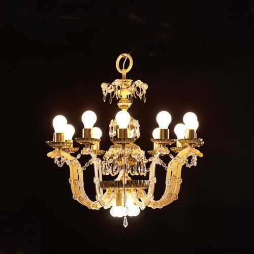 WOKA LAMPS VIENNA - OrderNr.: 80080|Magnificent WOKA Chandelier mid century modern - Design: WOKA - Foto 1