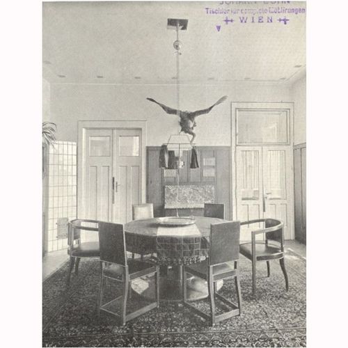 WOKA LAMPS VIENNA - OrderNr.: 80026|Zwei seltene Stühle von Carl Witzmann 1902 Villa Bergmann - Design: Carl Witzmann - Foto 2