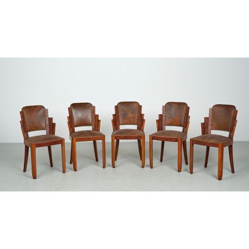 WOKA LAMPS VIENNA - OrderNr.: 50502|Set of five Art Deco Chairs - Foto 3