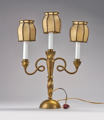 WOKA LAMPS VIENNA - OrderNr.: 50509|Otto Prutscher, dreiflammige Tischlampe, Modell: 6051 - Design: Otto Prutscher - Foto 1