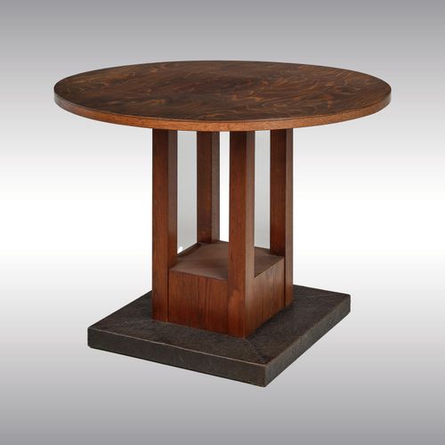 WOKA LAMPS VIENNA - OrderNr.:  55018|Runder Tisch, Josef Hoffmann, Entwurf: um 1903, Sanatorium Purkersdorf