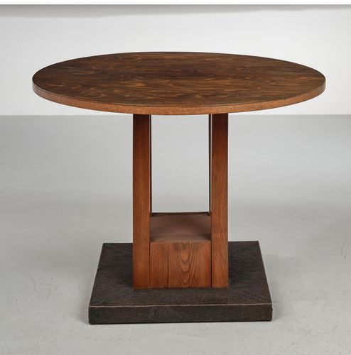 WOKA LAMPS VIENNA - OrderNr.: 55018|Runder Tisch, Josef Hoffmann, Entwurf: um 1903, Sanatorium Purkersdorf - Design: Josef Hoffmann - Foto 1