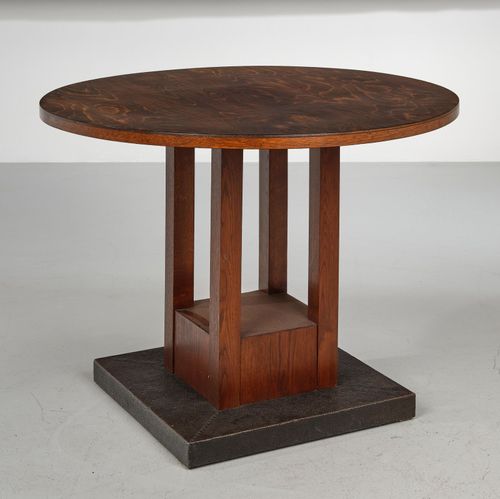 WOKA LAMPS VIENNA - OrderNr.: 55018|Runder Tisch, Josef Hoffmann, Entwurf: um 1903, Sanatorium Purkersdorf - Design: Josef Hoffmann - Foto 2