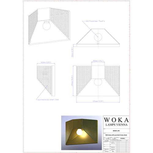 WOKA LAMPS VIENNA - OrderNr.: 74|JH4 - Design: Josef Hoffmann - Foto 1