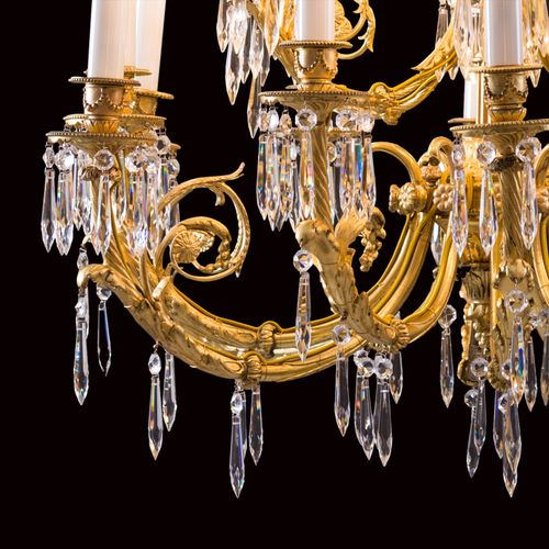 WOKA LAMPS VIENNA - OrderNr.: 70081|Marvellous Chandelier 19. Century 18 lights - Foto 4