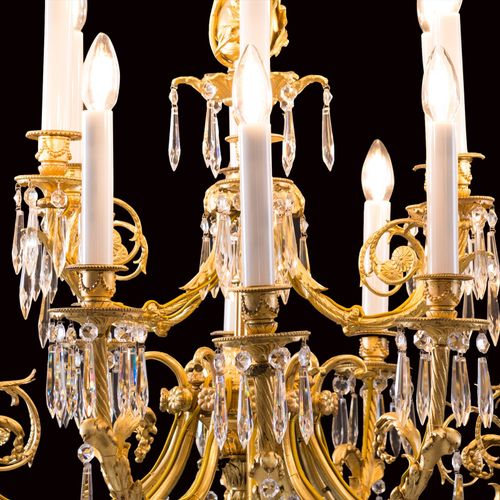 WOKA LAMPS VIENNA - OrderNr.: 70081|Marvellous Chandelier 19. Century 18 lights - Foto 3