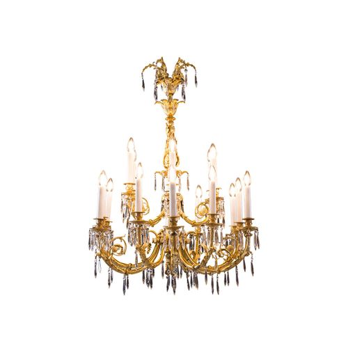 WOKA LAMPS VIENNA - OrderNr.: 70081|Prachtvoller Salonluster 19. Jhdt 18 Flammen - Foto 1