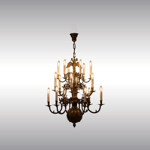 WOKA LAMPS VIENNA - OrderNr.: 80062|A Baroque bronze chandelier, so-called "Polenluster" - Foto 1