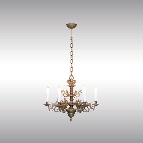 WOKA LAMPS VIENNA - OrderNr.: 80101| Baroque Style Bronze chandelier with stylized mythical creatures - Foto 1