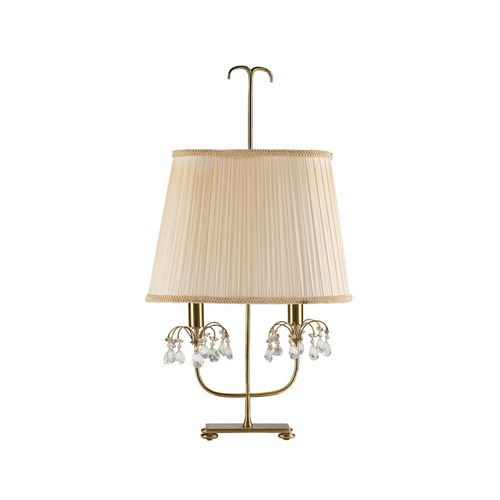 WOKA LAMPS VIENNA - OrderNr.: 80134|A two-light table lamp with bevelled glass pendants, designed by Hans Harald Rath (attributed), c. 1950, executed by J. & L. Lobmeyr, Vienna - Foto 1